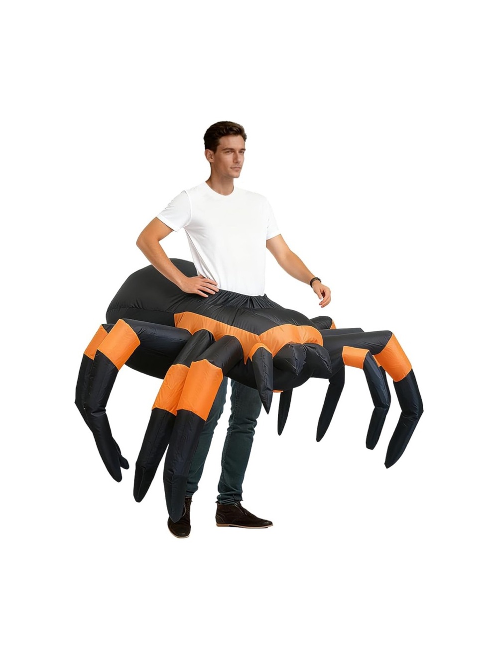 Inflatable Spider Costume for Adults Halloween Blow Up Cosplay Fancy Dress